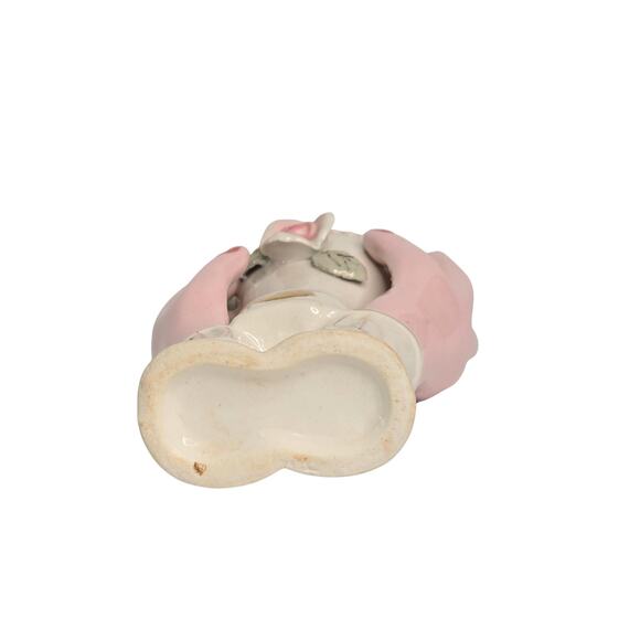 Vintage Hands Holding Vase Mid Century Ceramic, Hands with Red Painted Nails - Picture 4 of 10